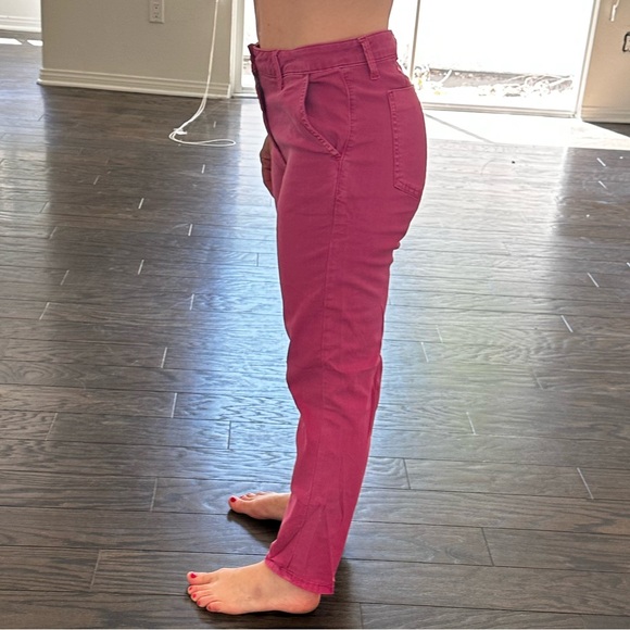 Women's Pink Ankle Jeans - Picture 3 of 4